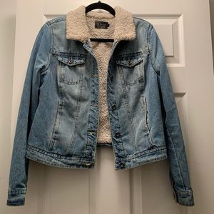 Denim Sherpa Jacket